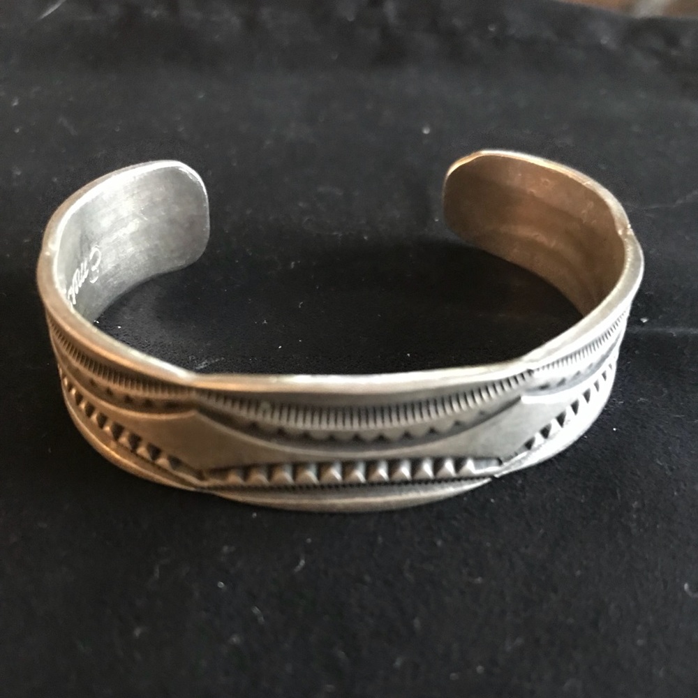 Sterling silver cuff bracelet